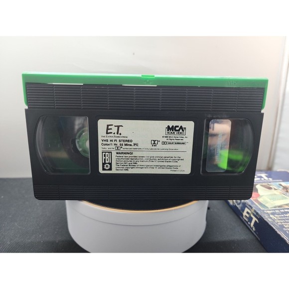 ET The Extra-Terrestrial VHS 1988 Black Green Tape - Original VHS MCM Home Video - Picture 3 of 5